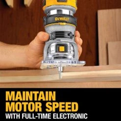 DeWalt 7 Amps 1.25 HP Corded Compact Router Tool Only -Craftsman Shop cf6c264c 1535 4c32 8ba4 5d11597bb4a9