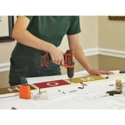 Black & Decker Black+Decker 12V MAX 3/8 In. Brushed Cordless Drill/Driver Kit (Battery & Charger) -Craftsman Shop d61251df 6a31 4382 9051 48c49b4be060