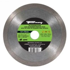 Forney 4-1/2 In. D X 7/8 In. Diamond Diamond Saw Blade 1 Pc