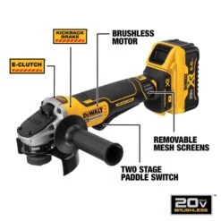 DeWalt 20V Cordless 4-1/2 In. Small Angle Grinder Kit (Battery) -Craftsman Shop d8ef46ad 162c 458d a9c7 bf83fddcda45