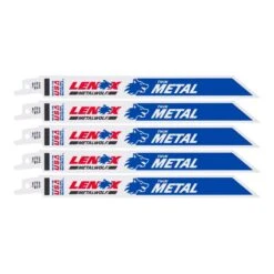 LENOX METALWOLF 8 In. Bi-Metal WAVE EDGE Reciprocating Saw Blade 24 TPI 5 Pk