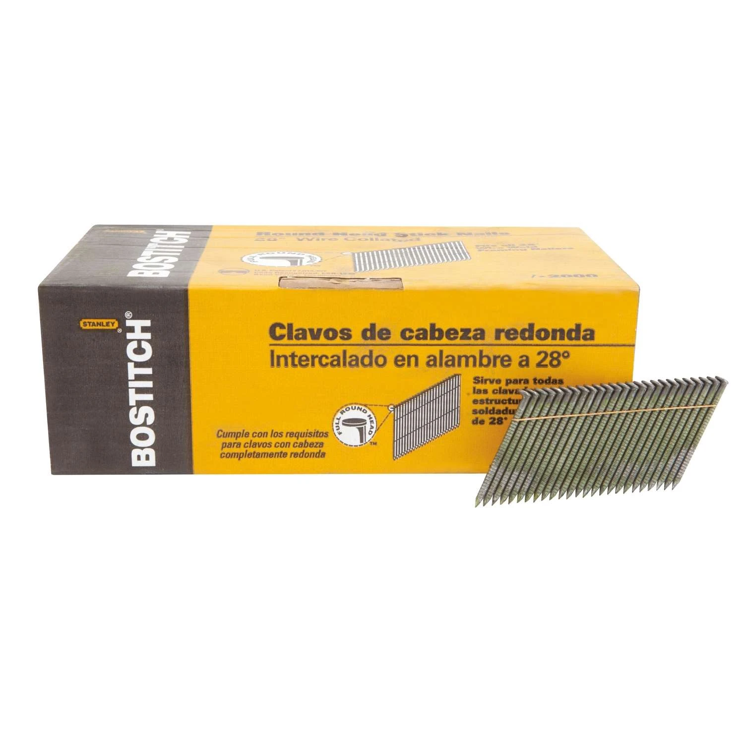 Bostitch 2 In. 11 Ga. Wire Strip Coated Framing Nails 28 Deg 2,000 Pk 2 Bostitch 2 In. 11 Ga. Wire Strip Coated Framing Nails 28 Deg 2,000 Pk - Image 2