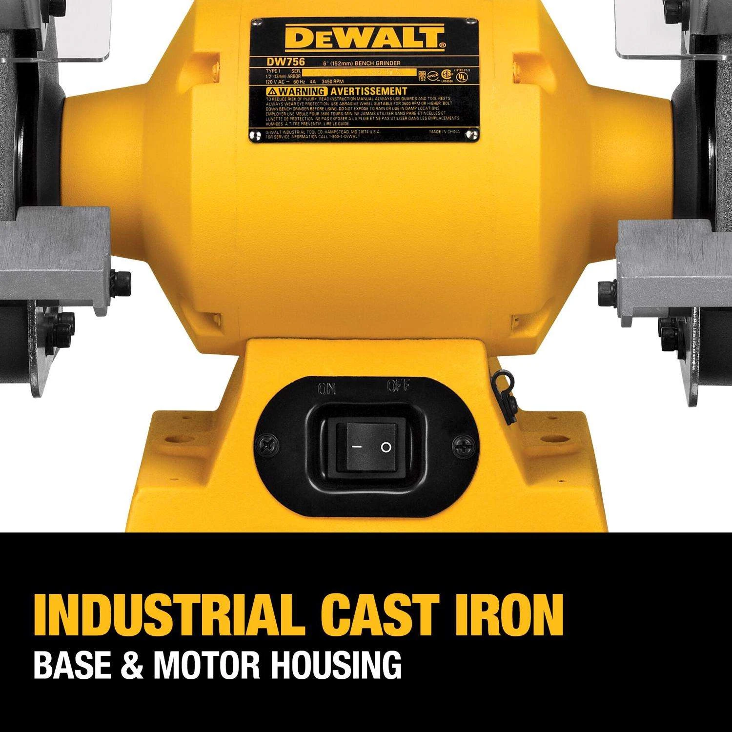 DeWalt 4 Amps 6 In. Bench Grinder 5/8 HP 5 DeWalt 4 Amps 6 In. Bench Grinder 5/8 HP - Image 5