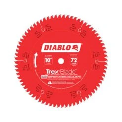 Diablo TrexBlade 10 In. D X 5/8 In. TiCo Hi-Density Carbide Circular Saw Blade 72 Teeth 1 Pk