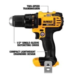 DeWalt 20V MAX 1/2 In. Brushed Cordless Drill/Driver Tool Only -Craftsman Shop e2a09800 3ff7 42be 96d7 4489621f71bd