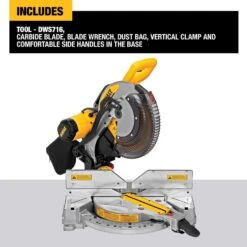 DeWalt 15 Amps 12 In. Corded Dual-Bevel Compound Miter Saw Tool Only -Craftsman Shop e5c83096 479f 49d8 bae1 16eb7631db0f