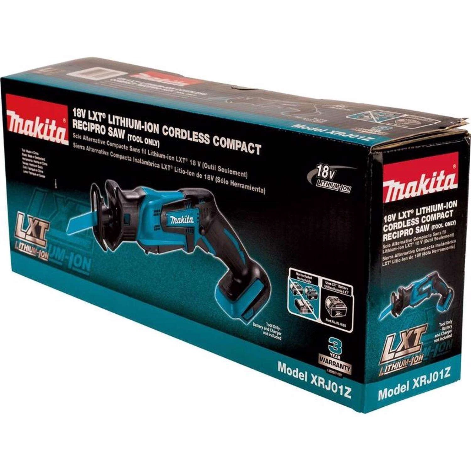 Makita 18V LXT Cordless Brushed Compact Reciprocating Saw Tool Only 4 Makita 18V LXT Cordless Brushed Compact Reciprocating Saw Tool Only - Image 4