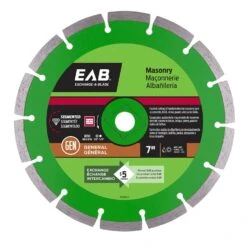 Exchange-A-Blade 7 In. D X 5/8 And 7/8 In. Diamond Segmented Rim Diamond Saw Blade 1 Pk
