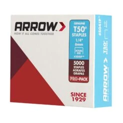 Arrow T50 3/8 In. W X 1/4 In. L 18 Ga. Flat Crown Heavy Duty Staples 5000 Pk -Craftsman Shop edf25d92 467c 4299 948d 58867a7429ca