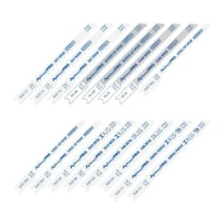 Avanti Pro 0 In. High Carbon Steel U-Shank U-Shank Jig Saw Blade Set 16 Pc