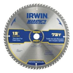 Irwin Marathon 12 In. D X 1 In. Carbide Miter And Table Saw Blade 72 Teeth 1 Pk
