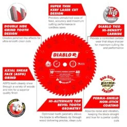 Diablo 10 In. D X 5/8 In. TiCo Hi-Density Carbide Circular Saw Blade 40 Teeth 1 Pk -Craftsman Shop f30f6647 af6c 4f5f b383 ace47d04d94d