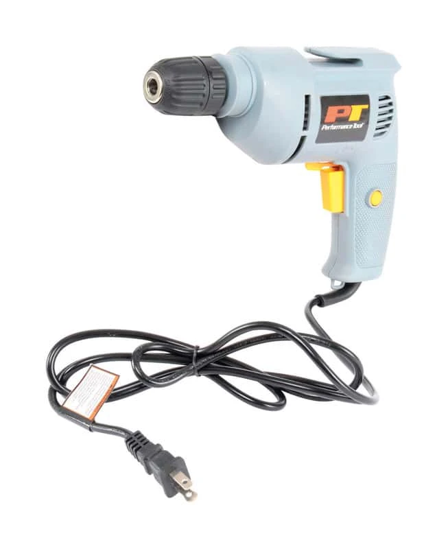 Performance Tool 3.8 Amps 3/8 In. Corded Drill 1 Performance Tool 3.8 Amps 3/8 In. Corded Drill