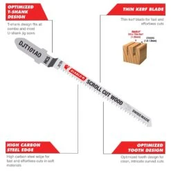 Diablo 4 In. High Carbon Steel T-Shank Reverse Cut Wood Jig Saw Blade 10 TPI 5 Pk -Craftsman Shop fb2e96b4 0476 4927 b723 00349e488f9e