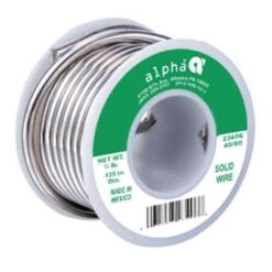 Alpha Metals 8 Oz Solid Wire Solder Tin/Lead 40/60 1 Pc
